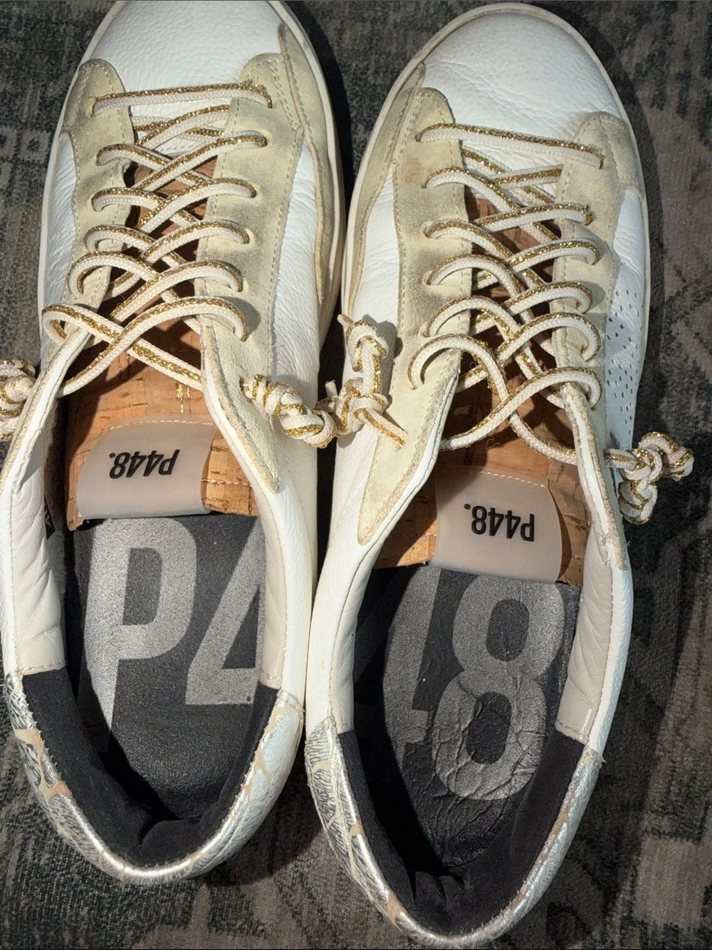 P448 women’s COJOHN in gold/beta size 40 US 9.5